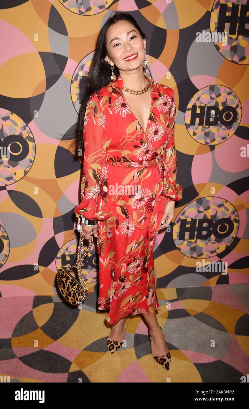 BEVERLY HILLS, CA - gennaio 05: Hong Chau assiste del HBO ufficiali Golden Globes After Party a circa 55 Ristorante on gennaio 05, 2020 a Los Angeles, California. Foto Stock