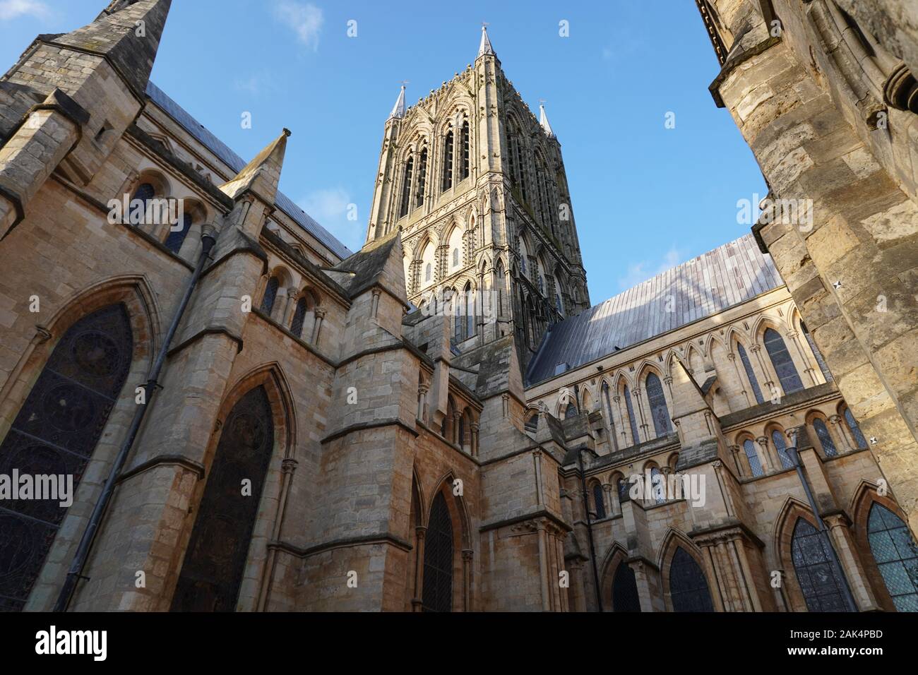 Cattedrale di Lincoln Foto Stock