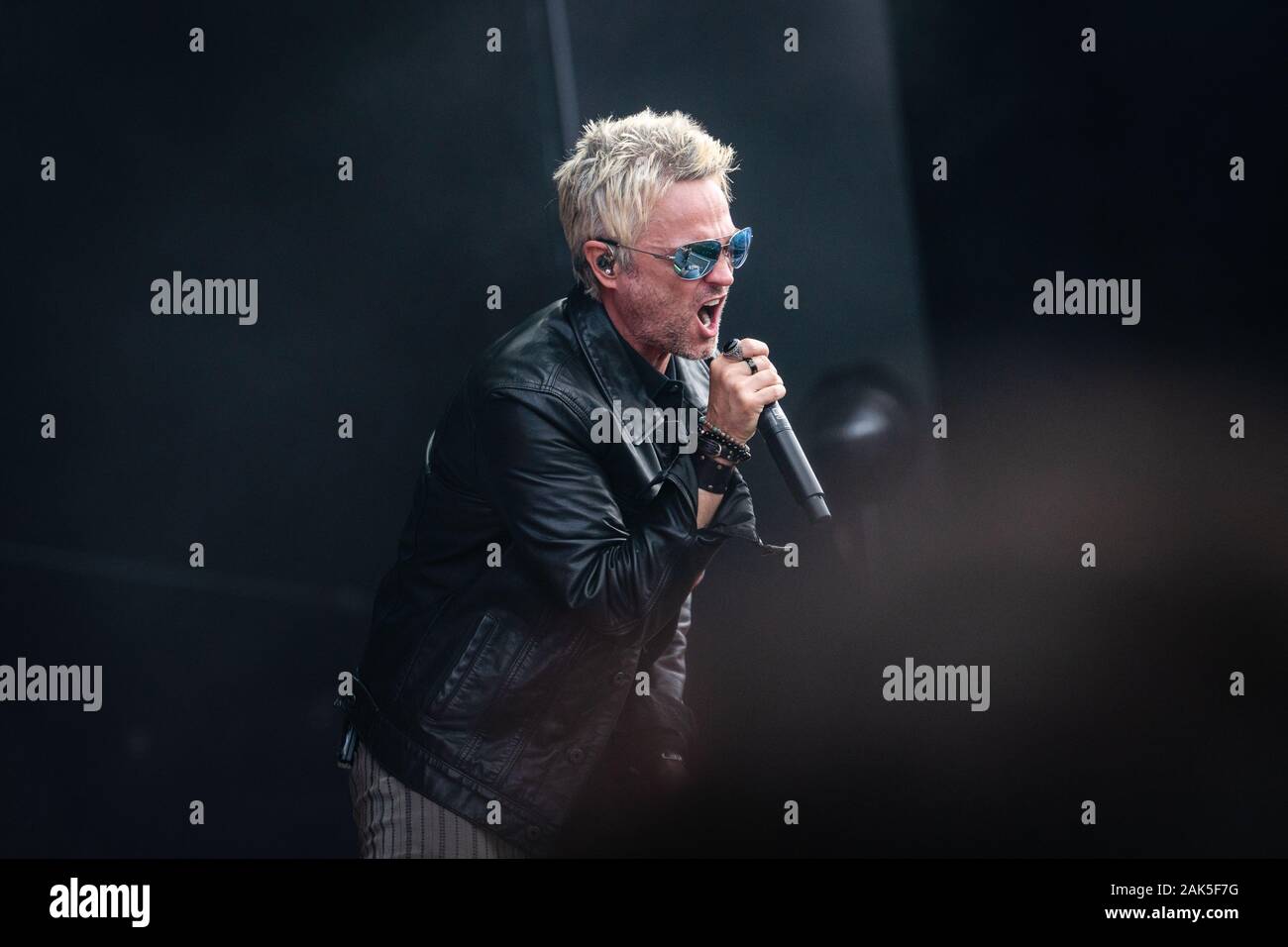 Copenaghen, Danimarca. 20 giugno 2019. La rock band americana Stone Temple Pilots esegue un concerto dal vivo durante il festival danese heavy metal Copenhell 2019 a Copenaghen. Qui il cantante Jeff Gutt viene visto dal vivo sul palco. Foto Stock