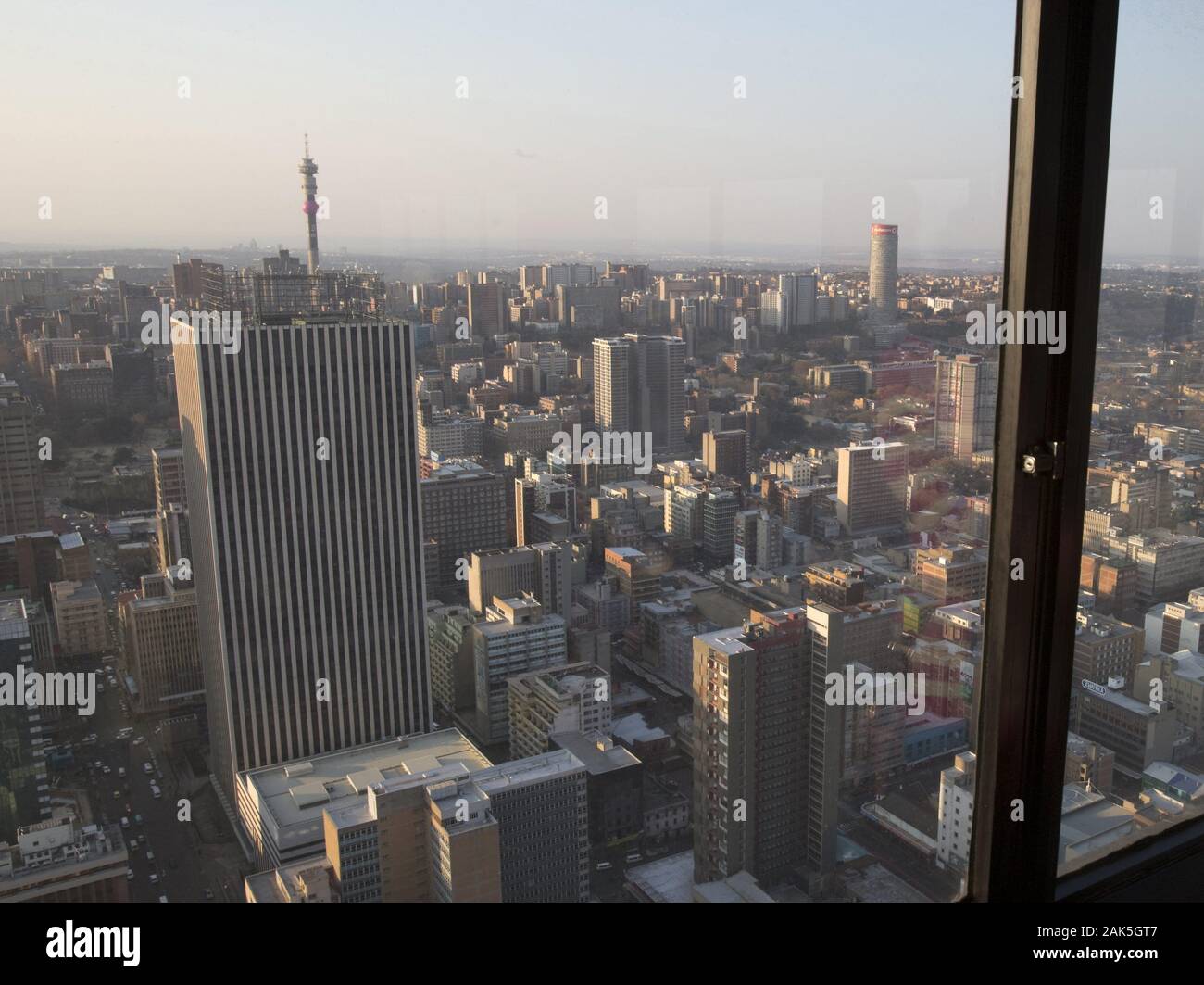 Johannesburg: Blick vom Carlton Center auf die Stadt, Suedafrika | Utilizzo di tutto il mondo Foto Stock