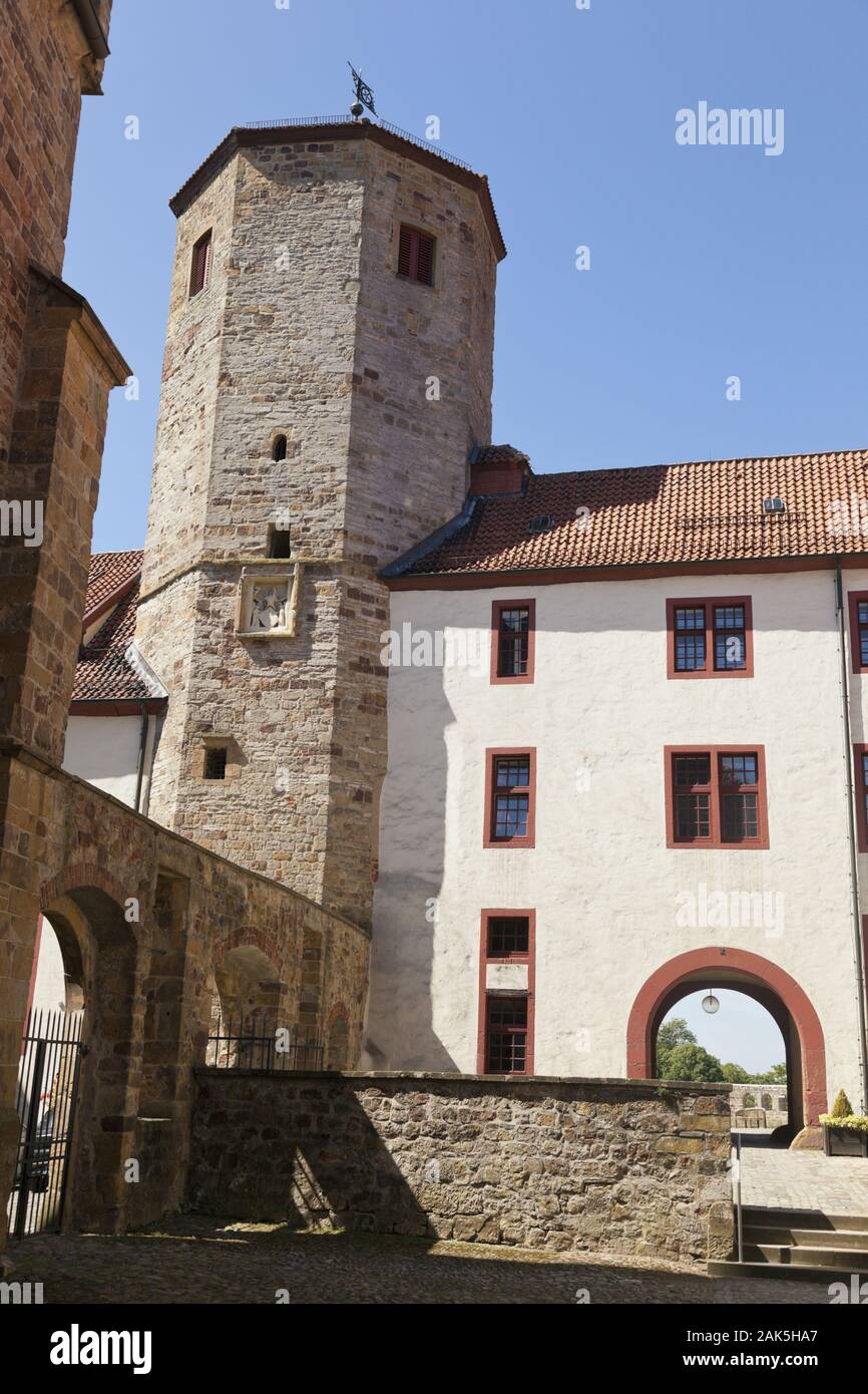 Bad Iburg: Schloss mit Bennoturm, Muensterland | Utilizzo di tutto il mondo Foto Stock
