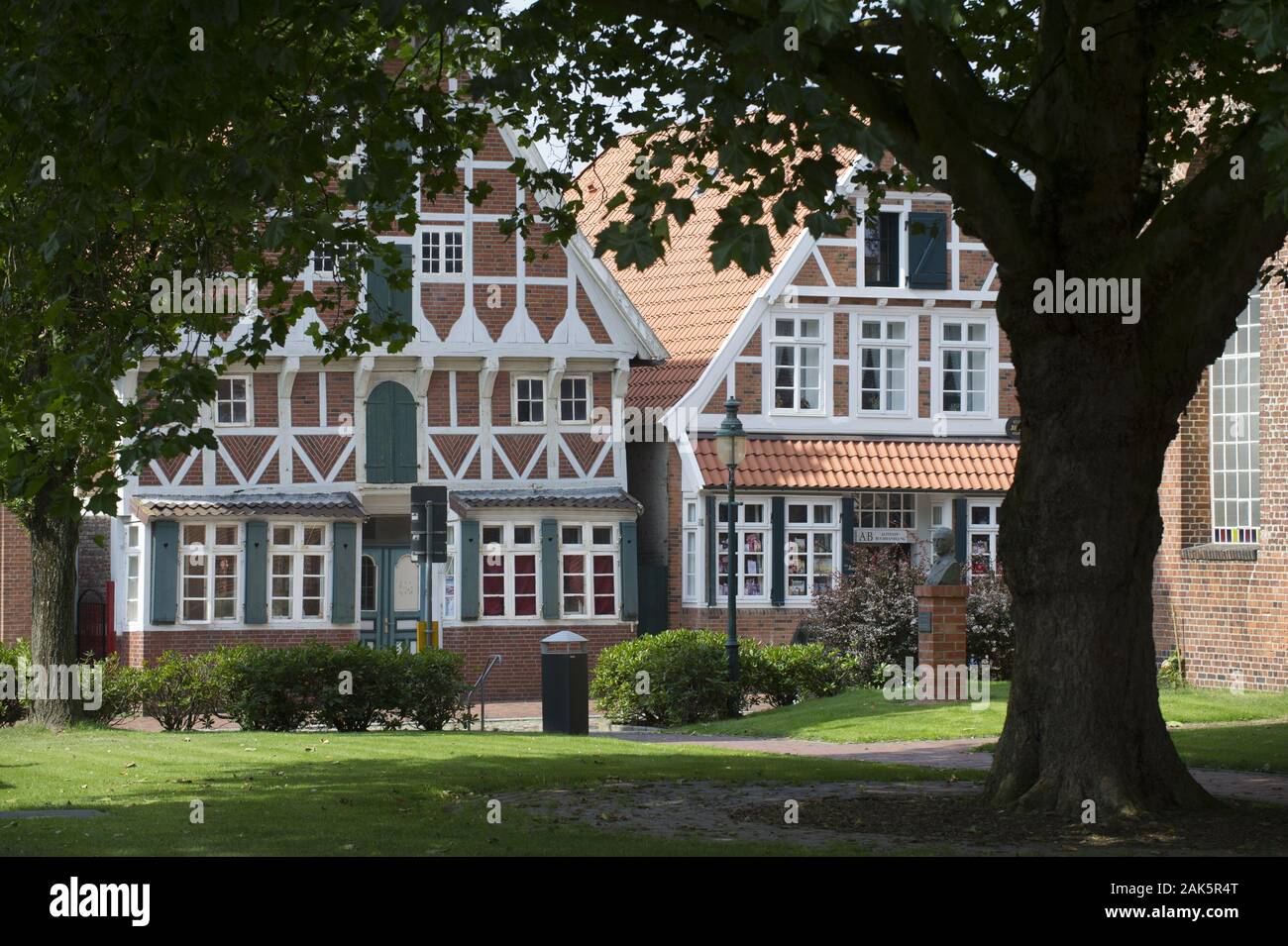 Otterndorf: Wohnhaus des Dichters Heinrich Voss, Elbe und Weser | Utilizzo di tutto il mondo Foto Stock