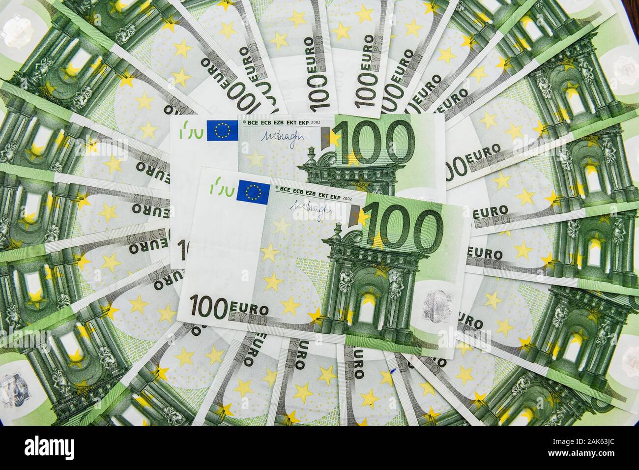 100 banconote, denaro, Germania Foto Stock