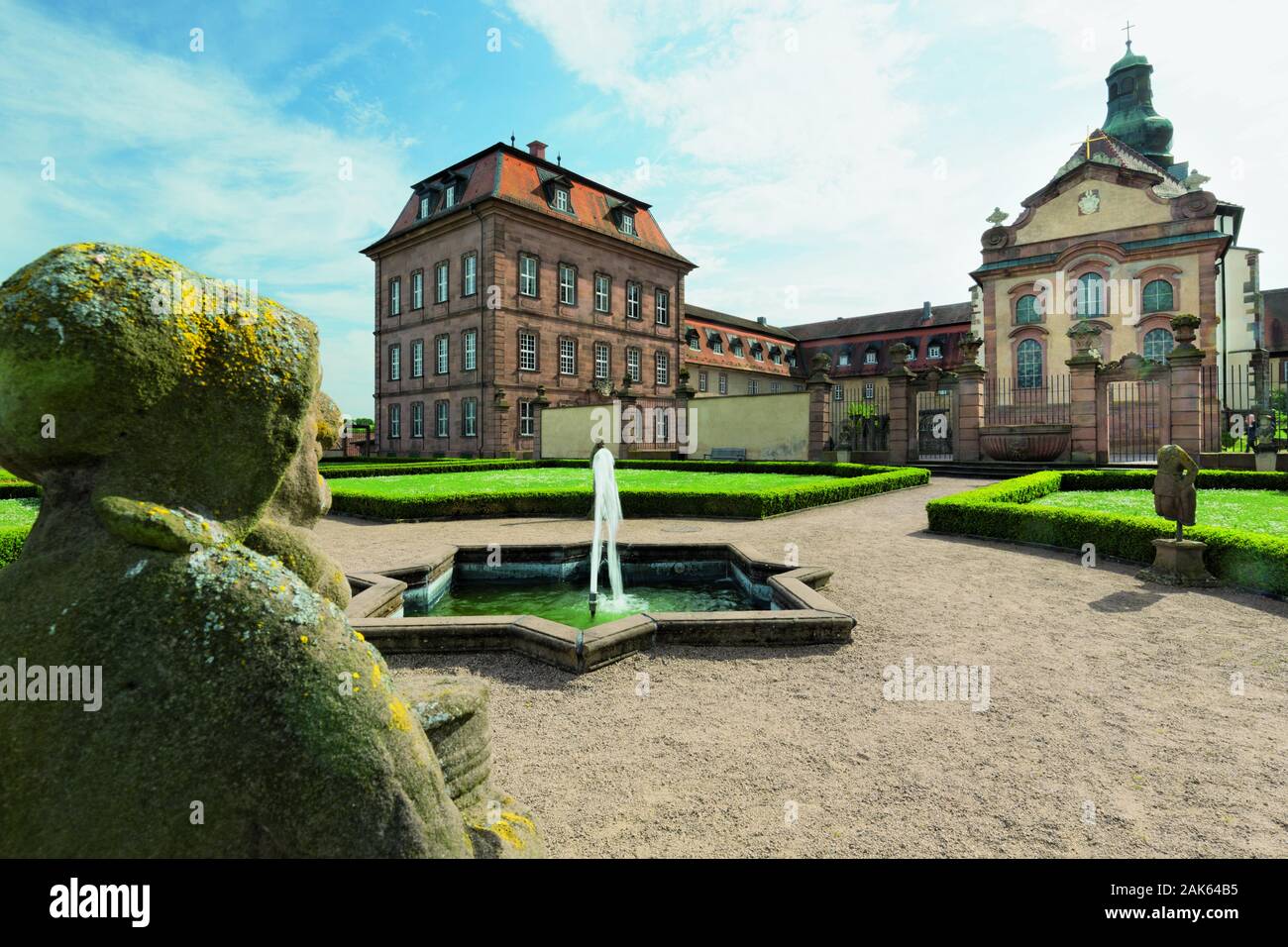 Fulda: Propstei Johannesberg, roemisch-katholische Pfarrkirche, Rhoen | Utilizzo di tutto il mondo Foto Stock