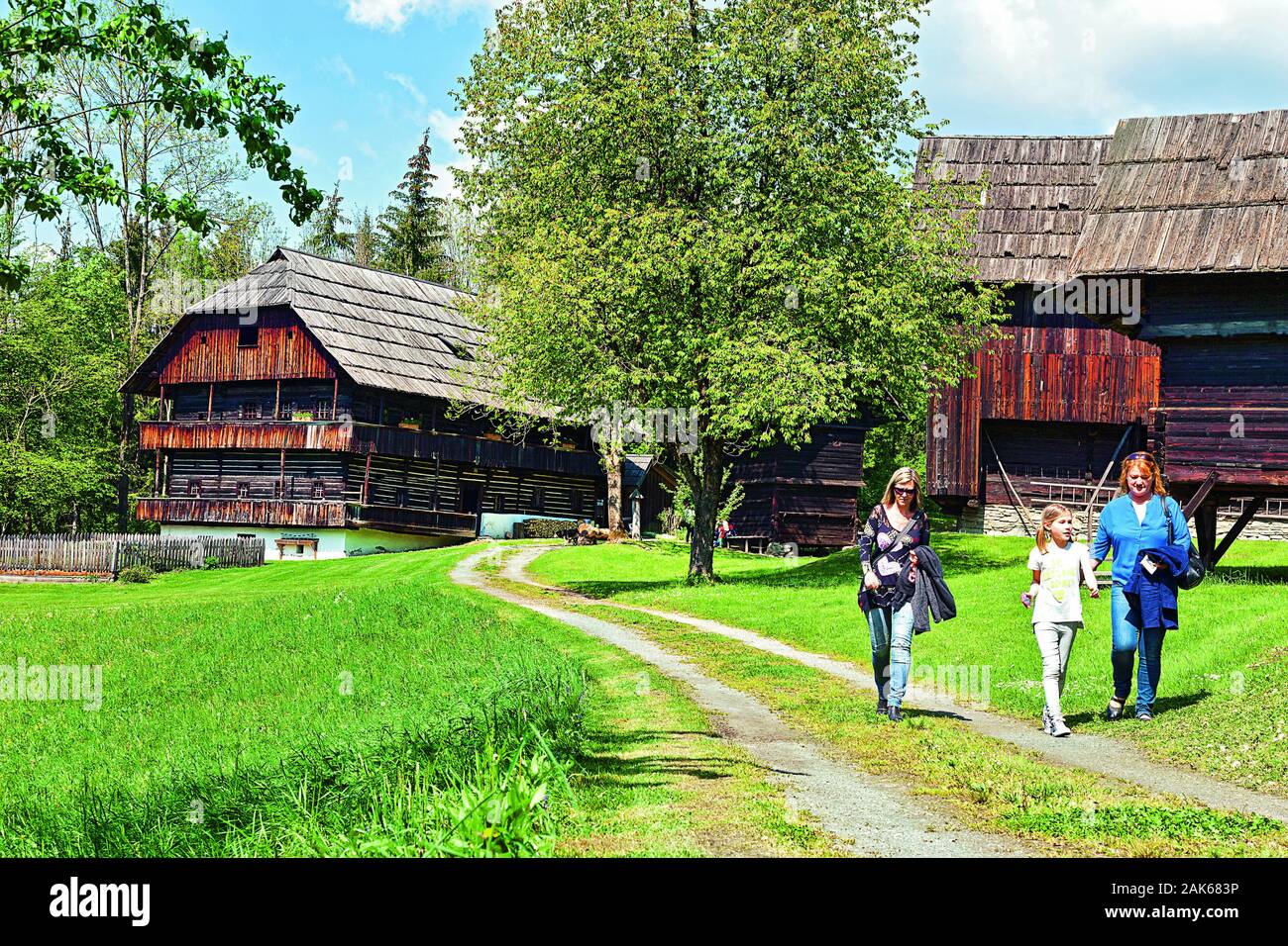 Freilichtmuseum Maria Saal: Kramerhaus, Carinzia | Utilizzo di tutto il mondo Foto Stock