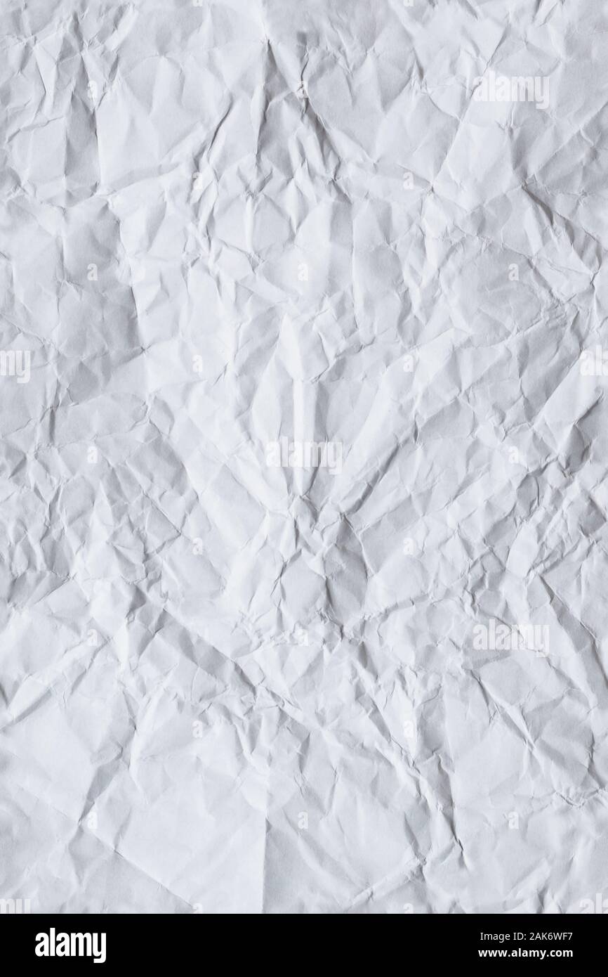 Foglio di carta sgualcita - seamless texture ripetibile sullo sfondo Foto Stock