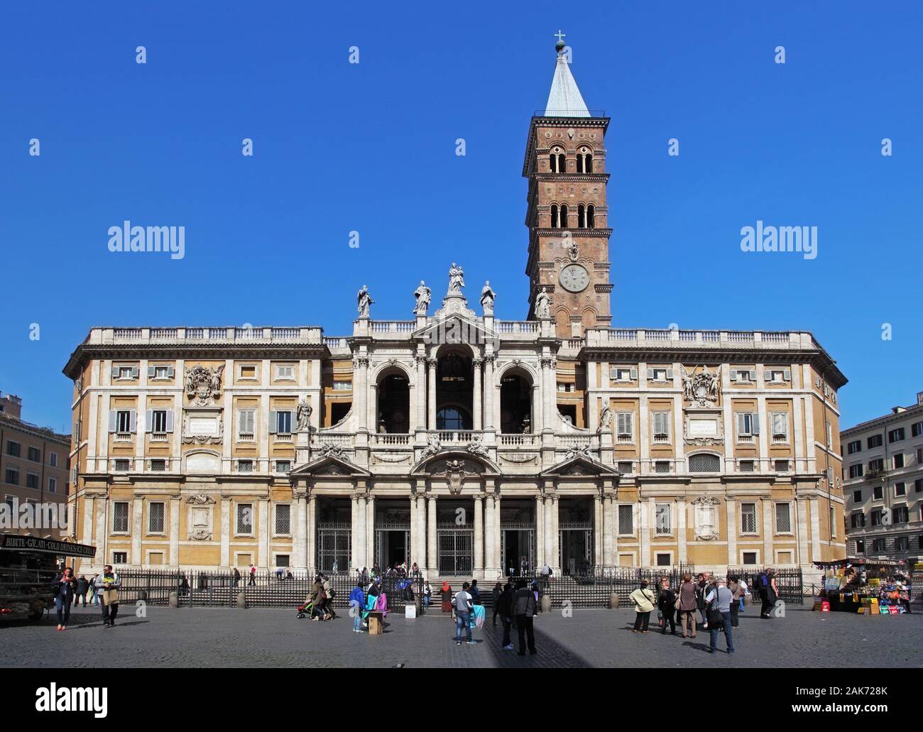 Roma, Itali 14 aprile 2014. La visita papale Basilica di Santa Maria Maggiore. Foto Stock