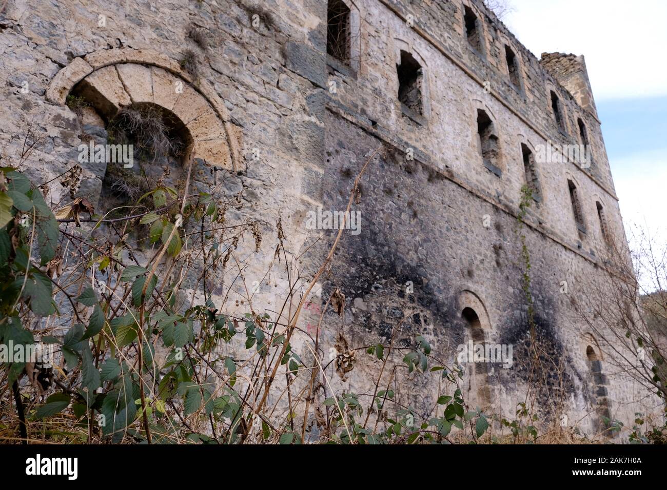 Vazelon monastero si trova nel quartiere Maçka, Provincia di Trabzon, Turchia. Foto Stock