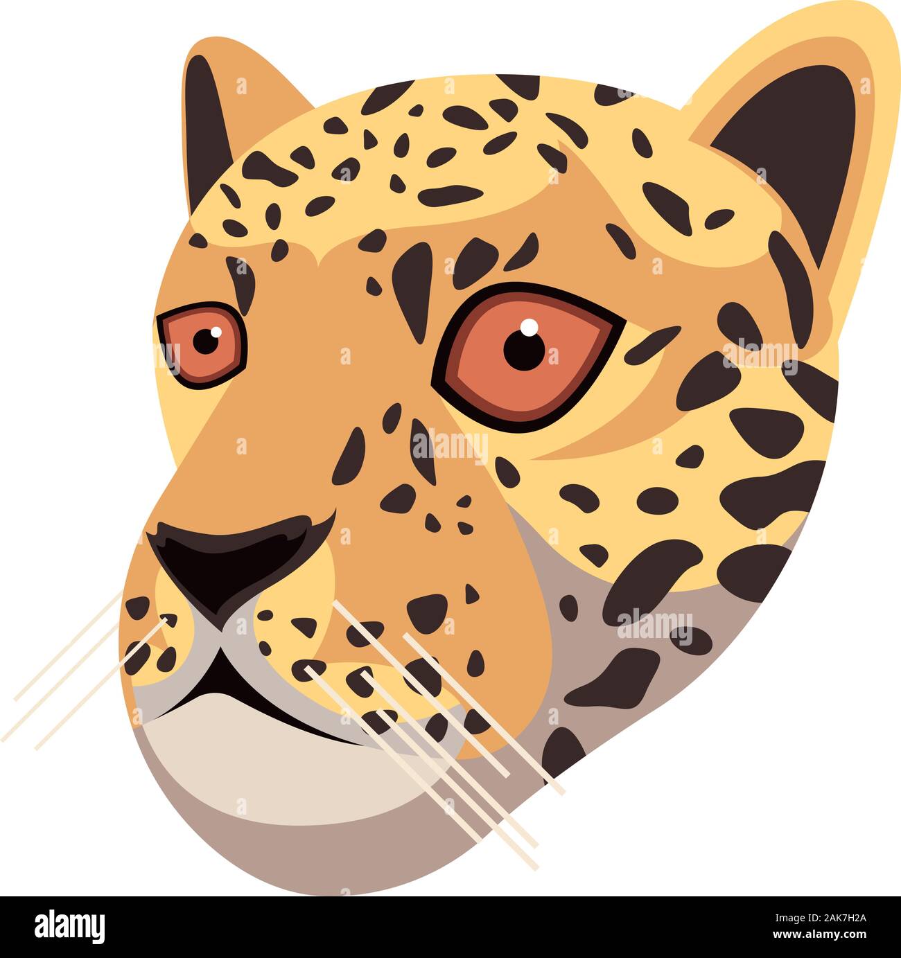 Leopard ritratto realizzato in un unico semplice stile cartoon. Testa della Jaguar. Icona isolato per il design. Illustrazione Vettoriale Illustrazione Vettoriale Leopard ritratto realizzato in un unico semplice stile cartoon. Testa della Jaguar. Icona isolato per il design. Illustrazione Vettoriale Illustrazione Vettoriale