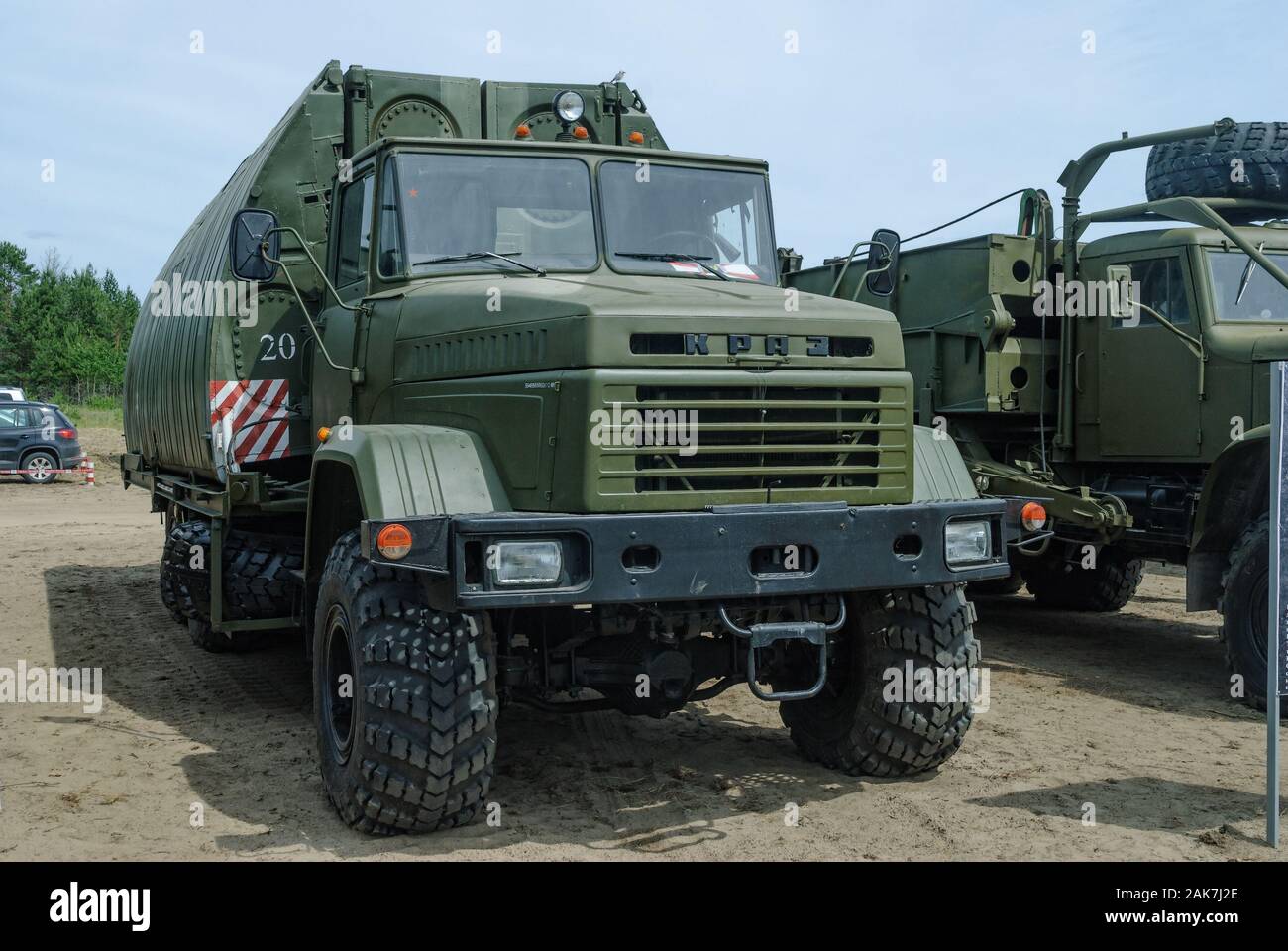 Pontone equipage PP-91 sulla base di KRAZ Foto Stock