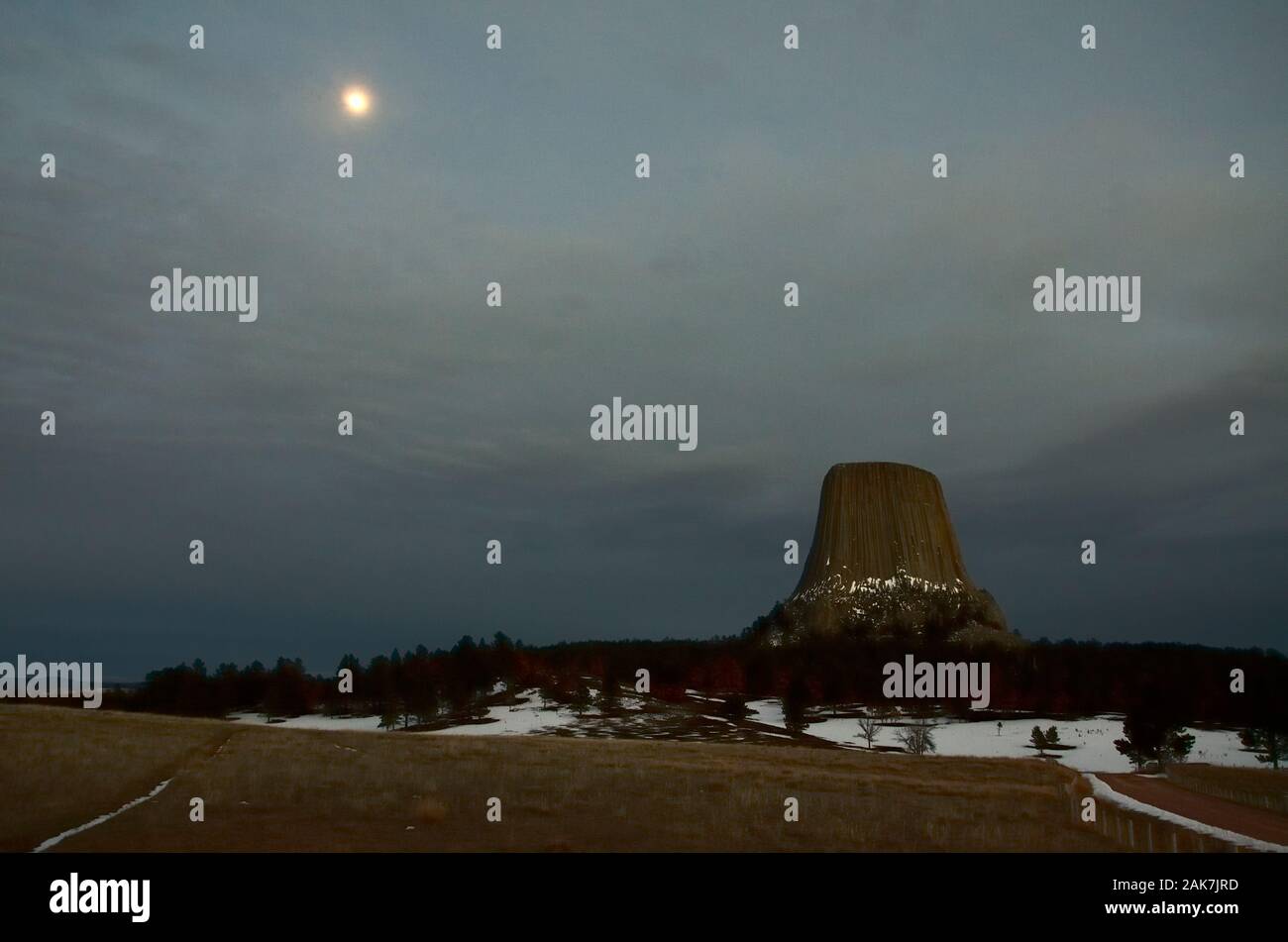 Devil's Tower Wyoming USA Foto Stock