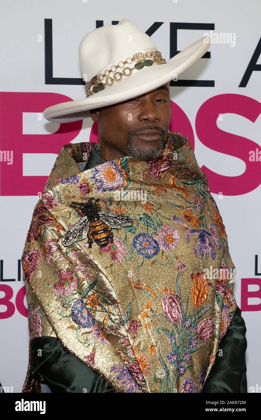 New York, NY, STATI UNITI D'AMERICA. Il 7 gennaio, 2020. Billy Porter all'arrivo COME UN BOSS Premiere, Scuola di Arti Visive (SVA) Theatre di New York, NY Gennaio 7, 2020. Credito: Jason Smith/Everett raccolta/Alamy Live News Foto Stock