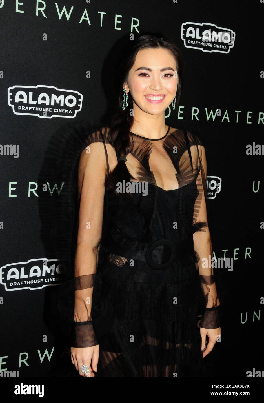 Los Angeles, California, Stati Uniti d'America 7 gennaio 2020 attrice Jessica Henwick assiste speciale Screening della ventola di Twentieth Century Fox "Underwater' su Gennaio 7, 2020 a Alamo Drafthouse Cinema in Los Angeles, California, USA. Foto di Barry re/Alamy Live News Foto Stock