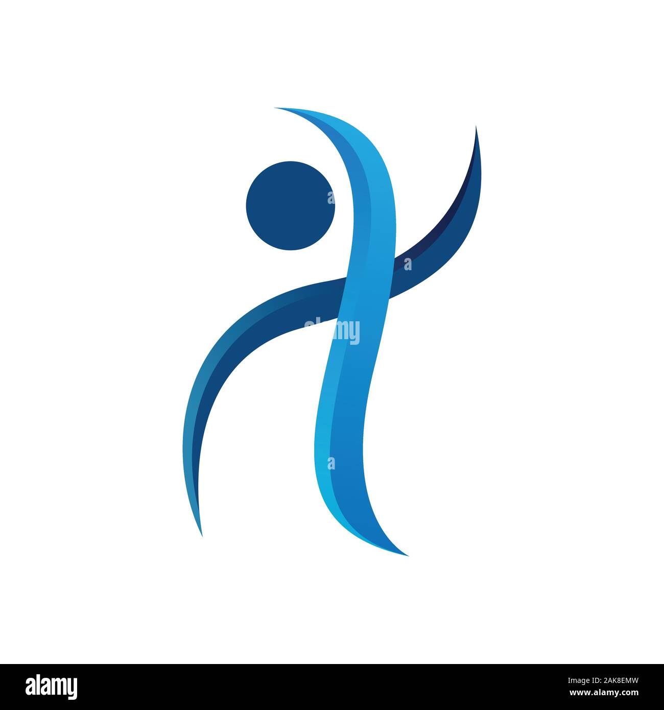 Astratti persone logo design immagine. Persone logo gradiente di vettore di colore in astratto vettore di stile design logo immagine Illustrazione Vettoriale