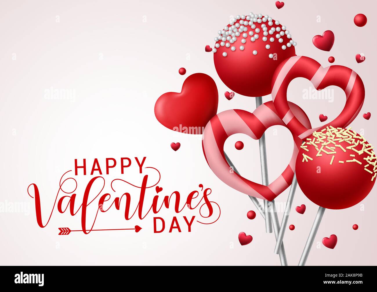 Caramelle cuore di san valentino Immagini Vettoriali Stock - Alamy