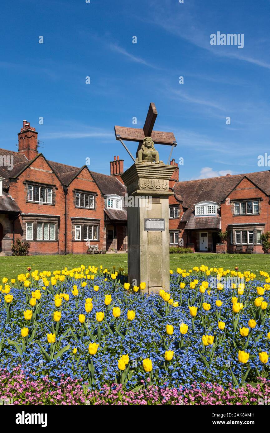 Monumento, Port Sunlight Village Wirral, Inghilterra Foto Stock