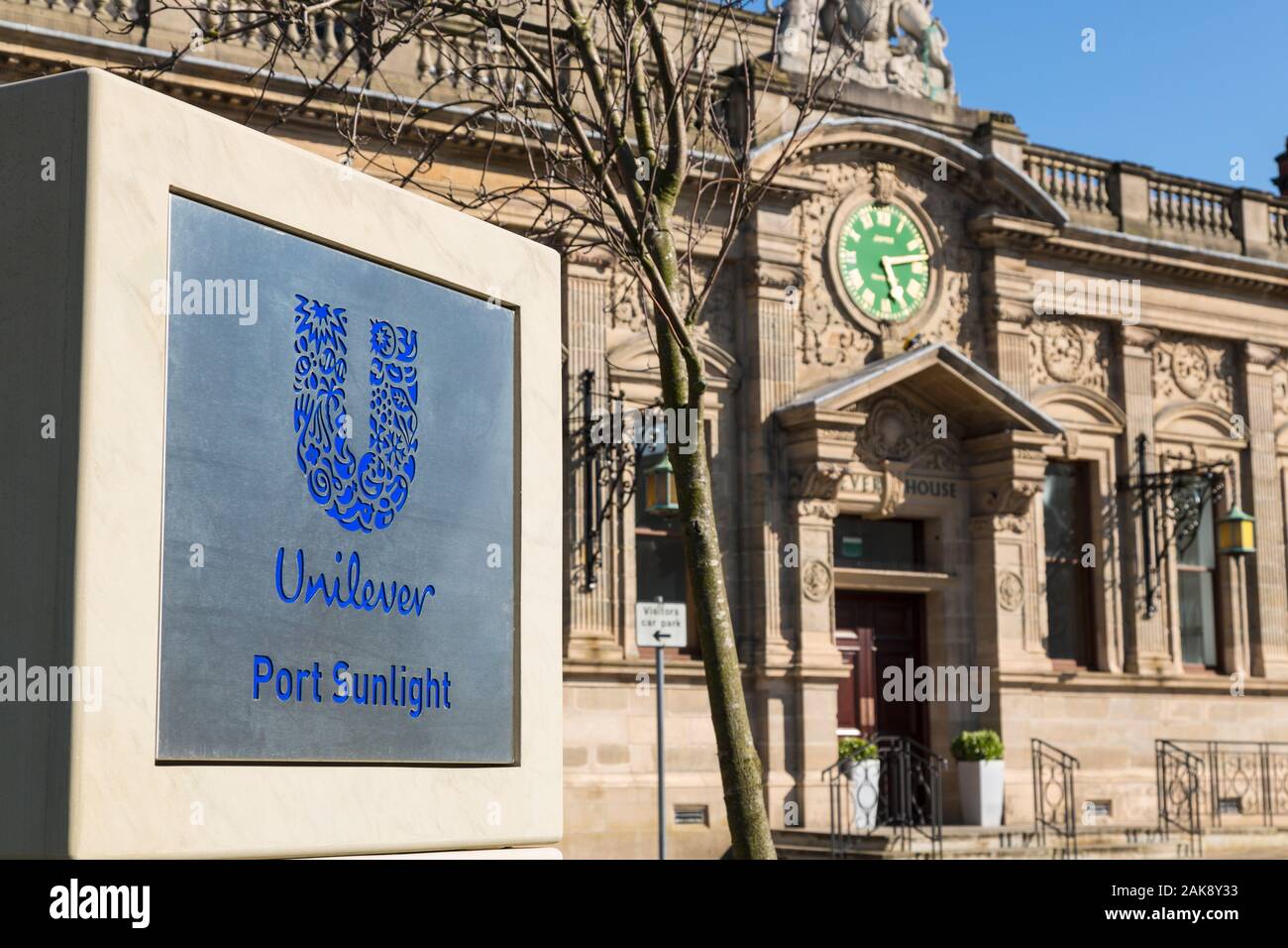 Lever House Unilever fabbrica, Port Sunlight, Wirral, Inghilterra Foto Stock