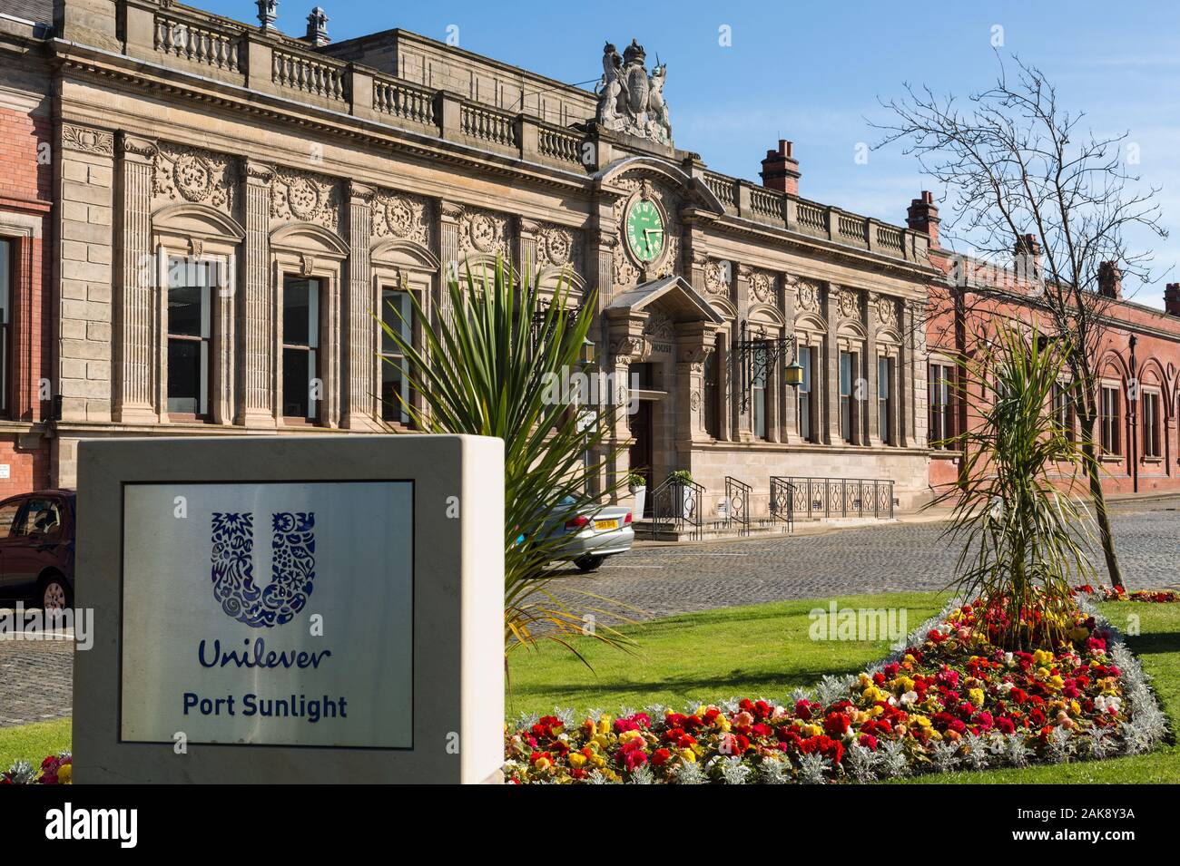 Lever House Unilever fabbrica, Port Sunlight, Wirral, Inghilterra Foto Stock