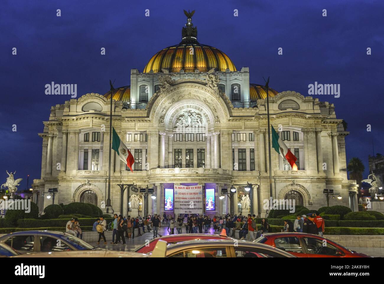 Kulturpalast Palacio de Bellas Artes, Mexiko Stadt, Mexiko Foto Stock