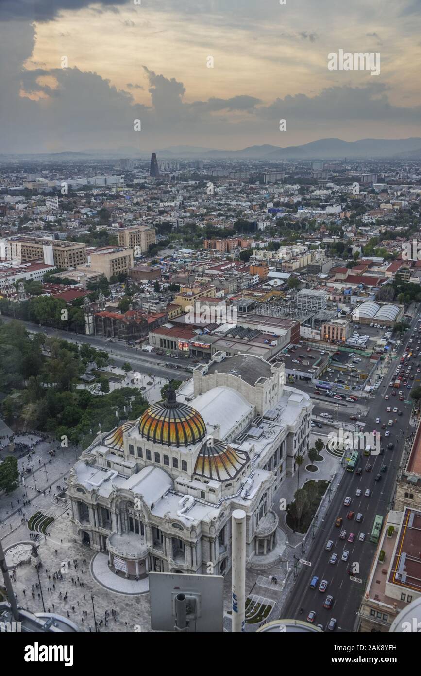 Kulturpalast Palacio de Bellas Artes, Mexiko Stadt, Mexiko Foto Stock
