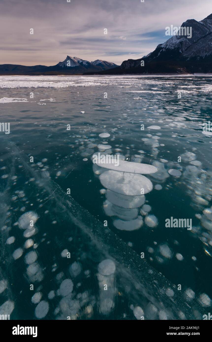 Abramo congelato lago - Canada Foto Stock