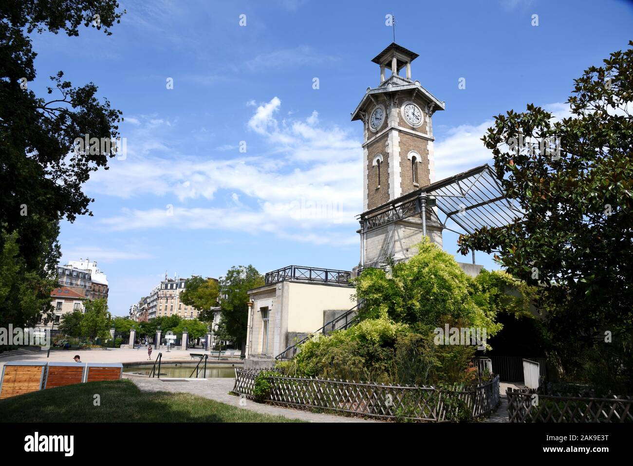 Parigi (Francia): parco "Parc Georges Brassens" nel XV arrondissement (distretto) Foto Stock