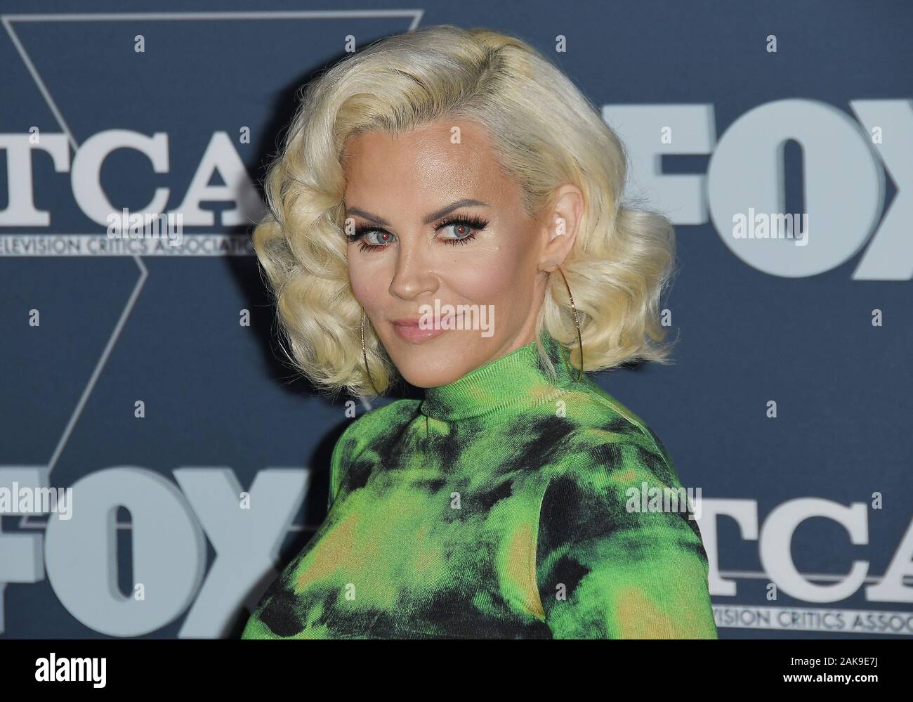 Los Angeles, Stati Uniti d'America. 07Th gen, 2020. Jenny McCarthy arriva al FOX TCA invernale tutte le Star Party tenuto presso il Langham Huntington a Pasadena, CA il Martedì, ?Gennaio 7, 2020. (Foto di Sthanlee B. Mirador/Sipa USA) Credito: Sipa USA/Alamy Live News Foto Stock