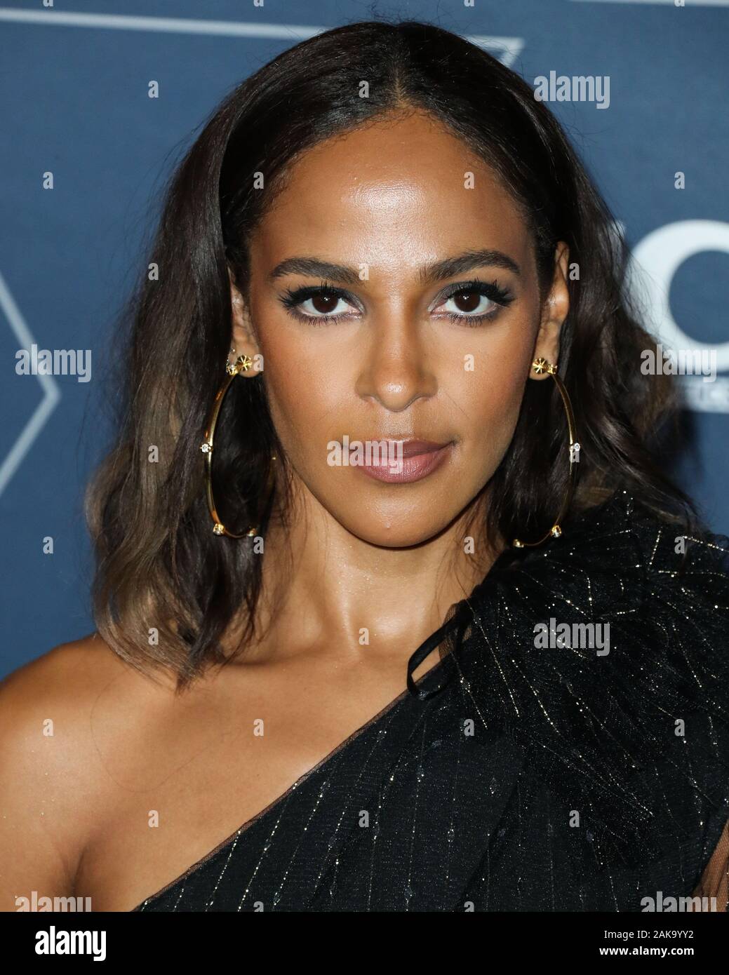 Pasadena, Stati Uniti. 07Th gen, 2020. PASADENA, Los Angeles, California, Stati Uniti d'America - 07 gennaio: attrice Megalyn Echikunwoke arriva al FOX TCA Winter 2020 All-Star partito svoltasi presso la struttura The Langham Huntington Hotel su Gennaio 7, 2020 a Pasadena, Los Angeles, California, Stati Uniti. (Foto di Xavier COLLIN/Image Press Agency) Credito: Image Press Agency/Alamy Live News Foto Stock