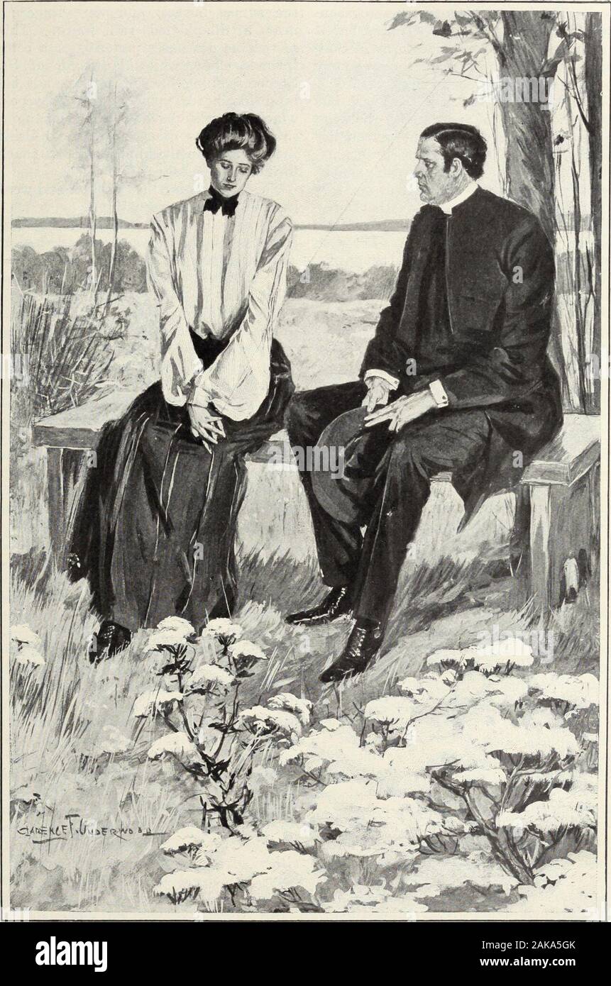 Harper's nuova rivista mensile Volume 109 da giugno a novembre 1904 . ompanionship. Heeffaced passato; egli non curato per thefuture. St. Stephens era come se fosse stata hadnever. Il vescovado sceso da basso all'orizzonte. Grafico a torta, a quarantacinque, wasstill una gioventù; ella, non ancora trenta, è stato agirl. Vita, pressatura e umana, wastheirs; essi non potrebbe sottrarsi. Esso waspart dell'ora del tramonto. Se la vita mightalways essere tale-semplice, piena e duratura! Si arriva a noi ? Abbiamo bisogno di voi! Non vedo il modo chiaro. No, Mr.Archibald, penso che il mio lavoro si trova qui.Mi è stato detto che ho veramente riuscire con il folk thesecountry; che ho Foto Stock