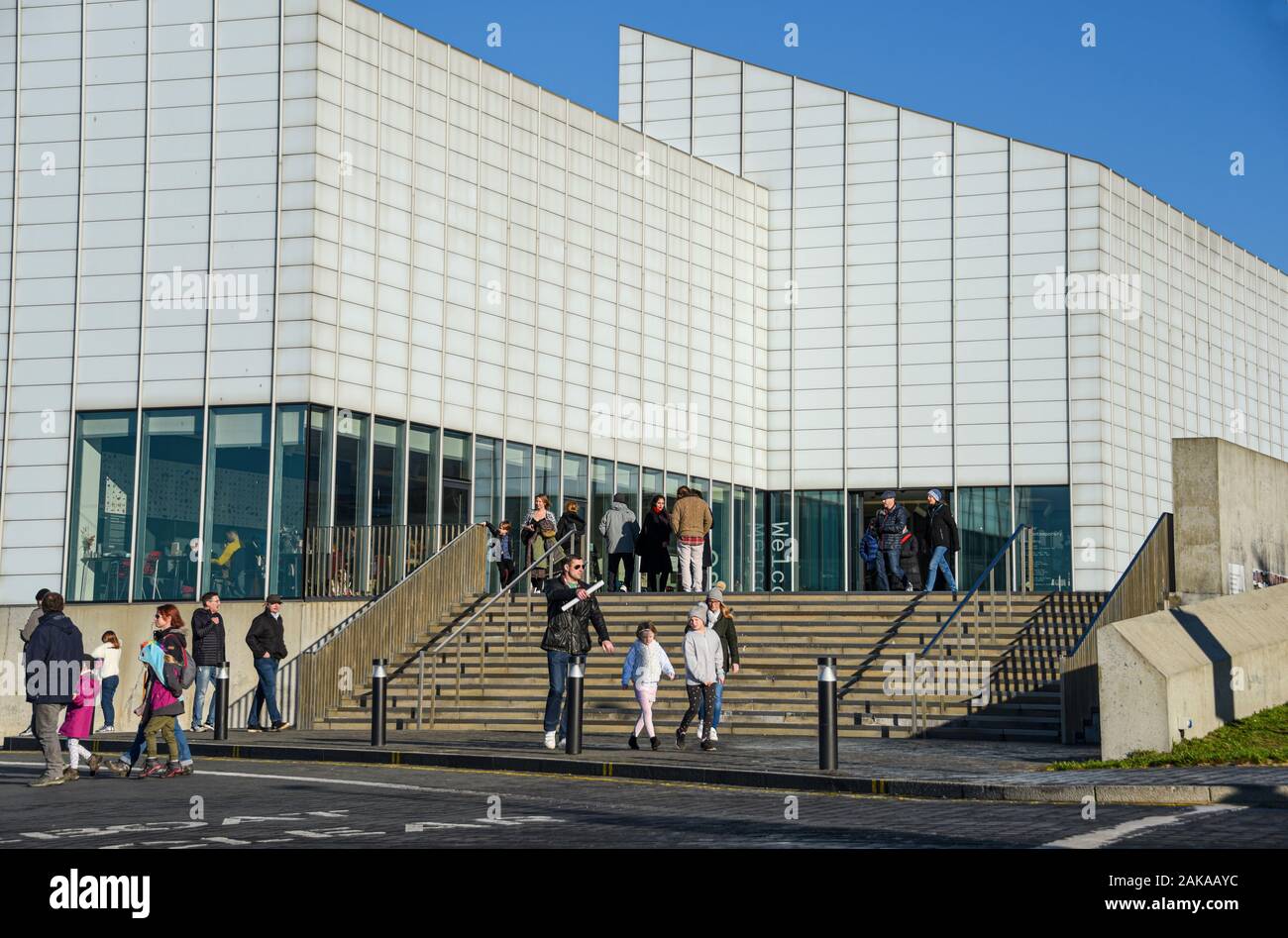 Galleria D'Arte Contemporanea Turner, Margate Kent Regno Unito. Edificio moderno. Foto Stock