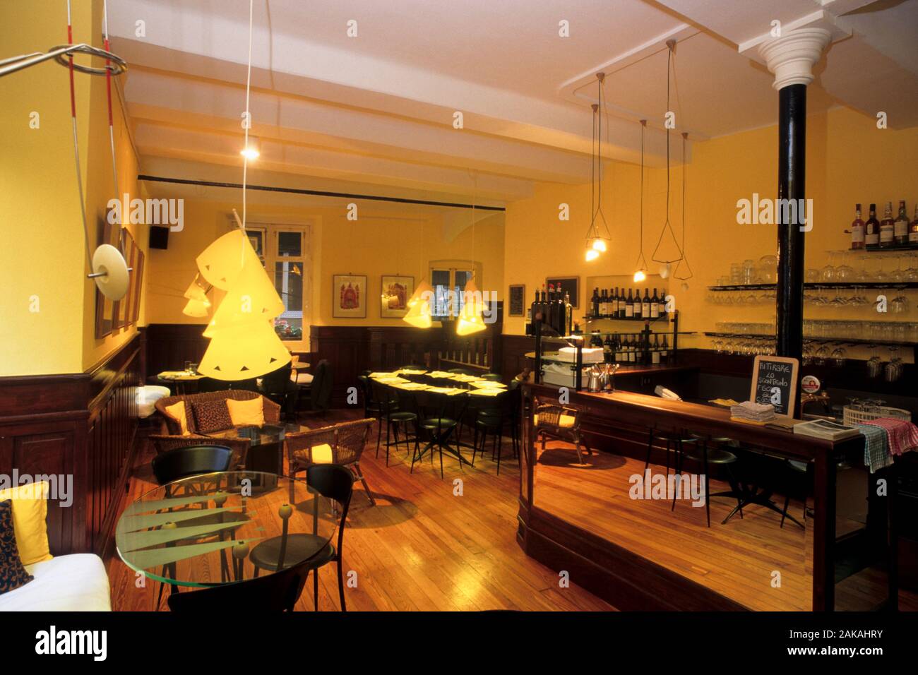 Caffe degli specchi, Genova Foto Stock