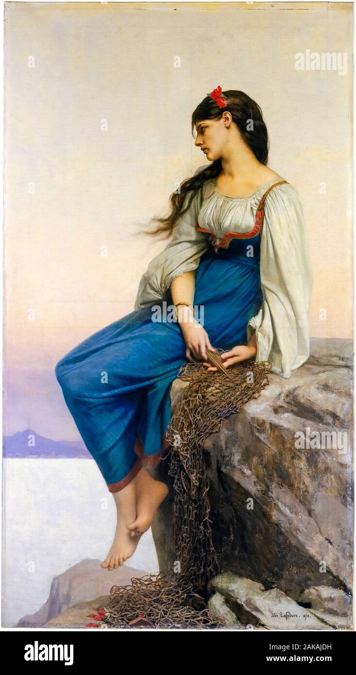 Jules Joseph Lefebvre, Graziella, pittura, 1878 Foto Stock