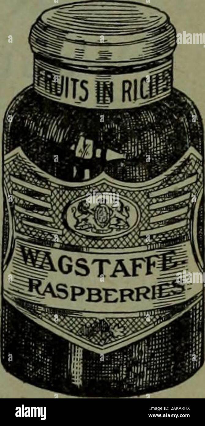 Canadian grocer Gennaio-Giugno 1910 . riNi: old english pura Marmellata di Arance STAGIONE 1910 ora pronto per la consegna 100% puro nessun colore o conservante utilizzato. Migliori BitterOranges Siviglia e migliori lo zucchero cristallizzato solo. WAGSTAFFE, Ltd. Puro frutto INDUSTRIE CONSERVIERE HAMILTON. - ONTARIO EWINGS High Grade erbe è sempre il vostro obiettivo per favore i vostri clienti-it ismost redditizio per voi a farlo. Vendendo EWINGS andare, saporito, timo, menta, Marj si prega di più utenti critici di erbe aromatiche. Non Oram k attendere fino a quando non si sono prima calza nuovamente verso l'alto. S. H. EWING & SONS Mont.real 13 il droghiere canadese ripetere gli ordini Foto Stock