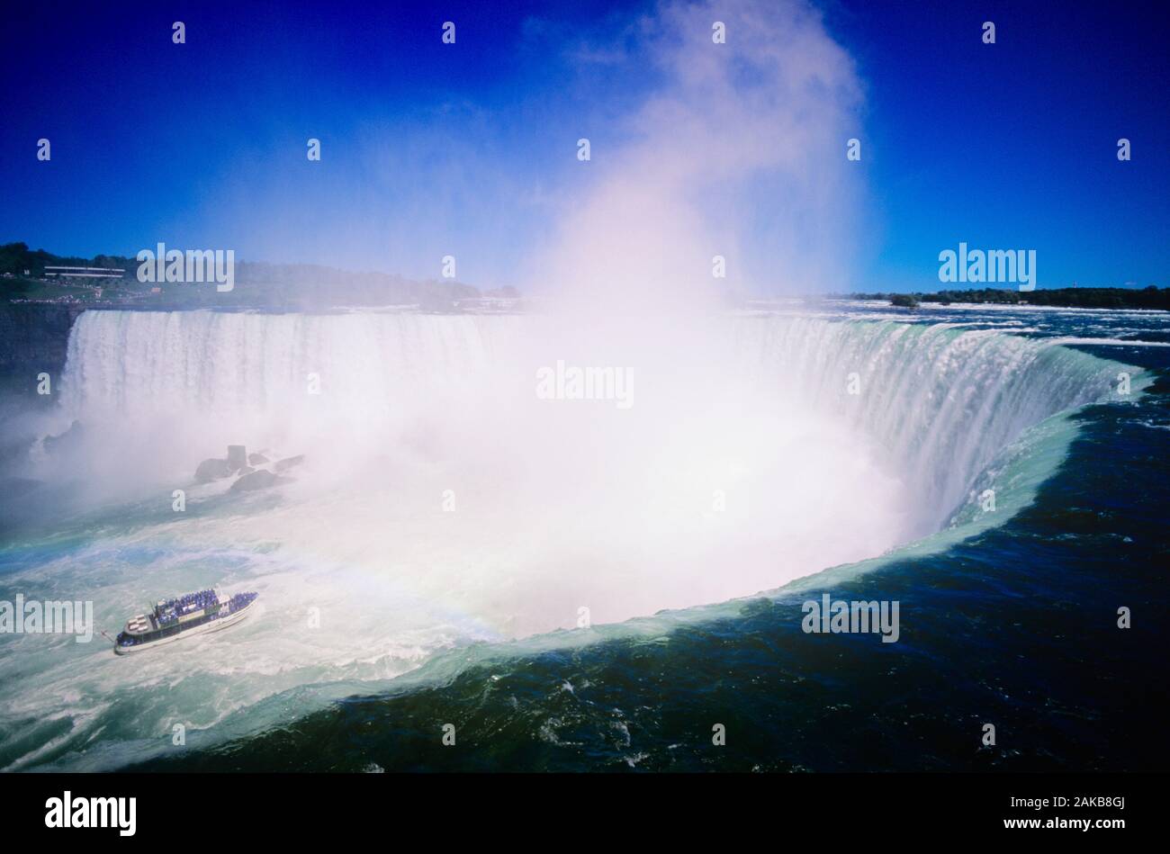 Paesaggio con vista delle cascate del Niagara, in Ontario, Canada Foto Stock