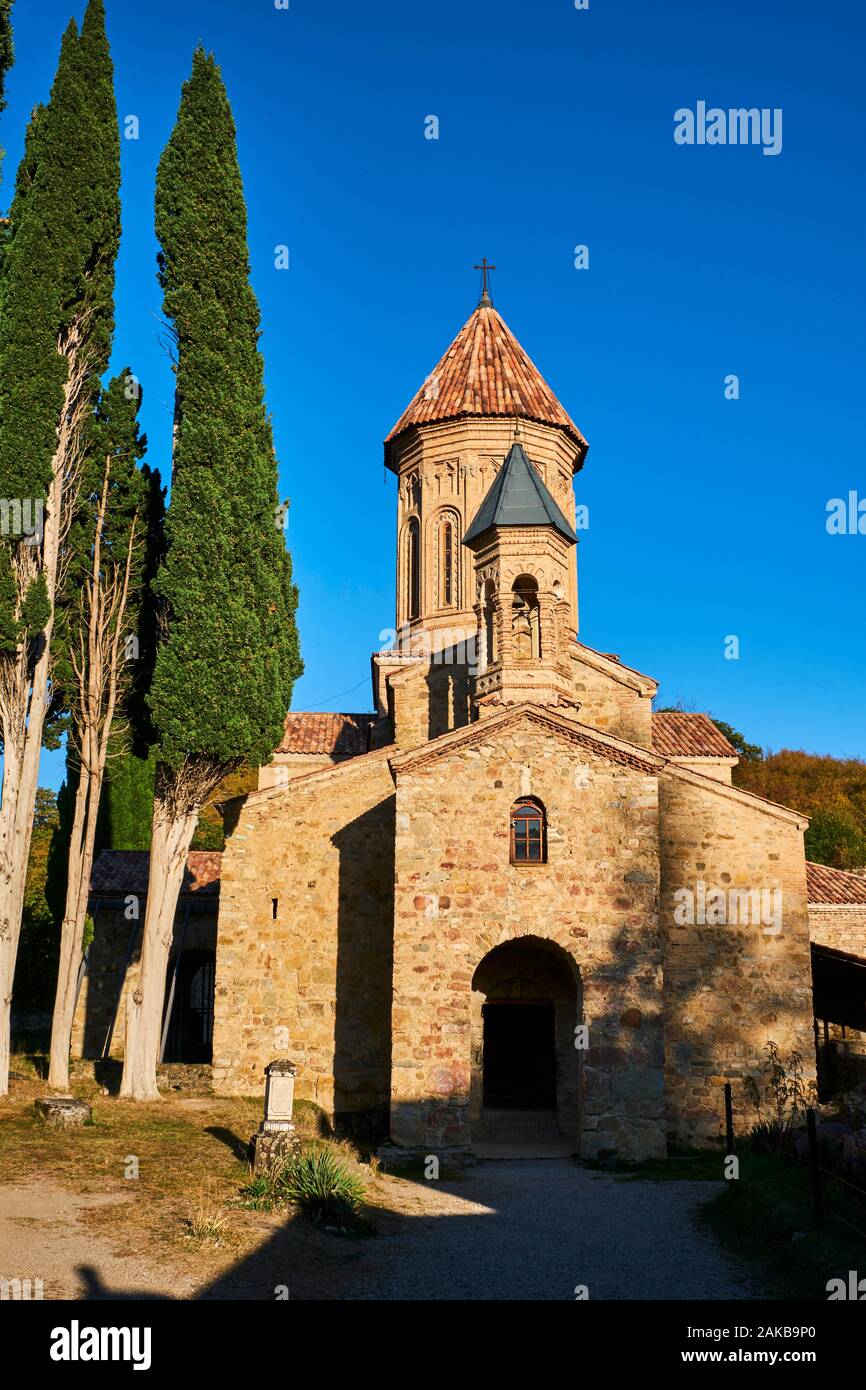 Georgia e Caucaso, Kakheti, Ikalto, monastero di Ikalto, IX secolo Foto Stock
