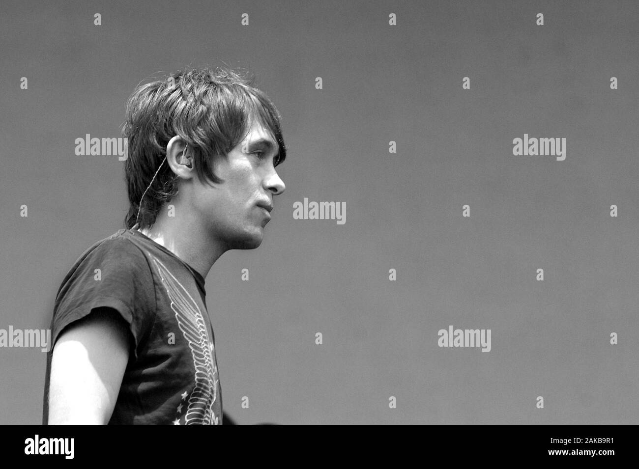 Brescia Italia 17/06/05 , concerto dal vivo di Mark Owen Foto Stock