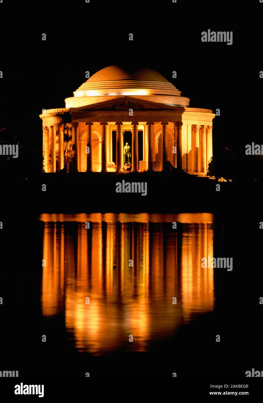 Vista di Thomas Jefferson Memorial, Washington, DC, Stati Uniti d'America Foto Stock