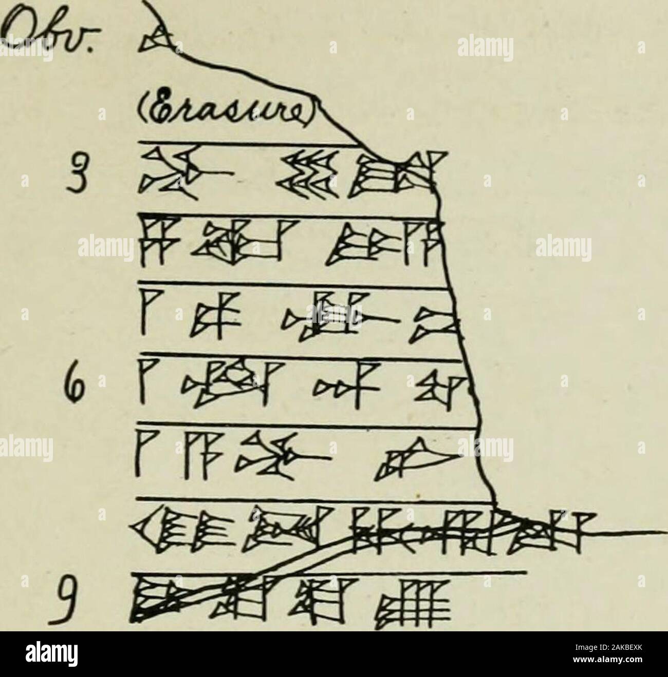 Documenti aziendali del periodo Hammurapi, dal British Museum . CUU/0Lf4 H/&GT;^^ ^^ L SA m&GT;^&GT;^ r ^^^&GT;^^^^^jF^ (^ ^s^^^^^m^^^ J &lt;- ^im^^^ ^^c^Mf O^dt^aHf ry/ULvr/y&lt;2x^ Q-^r^fJL testi autografati68 Ba,.3IS-9,US 119. 3 ^^m $oCqZ (Hiyir &LT;F=3^^6MR&LT;^ 8 :^F^ ^ ^^ 5 -^ la. Foto Stock