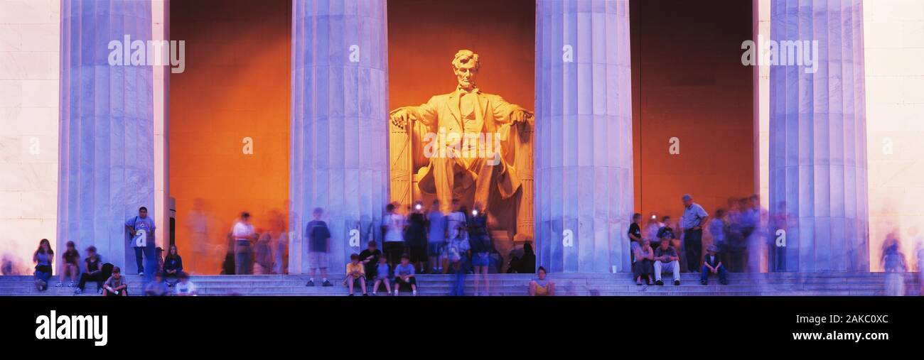 Il Lincoln Memorial, Washington DC, Stati Uniti d'America Foto Stock