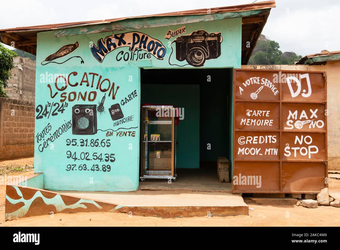 Il Benin, Dassa-Zoumé, foto e audio shop Foto Stock