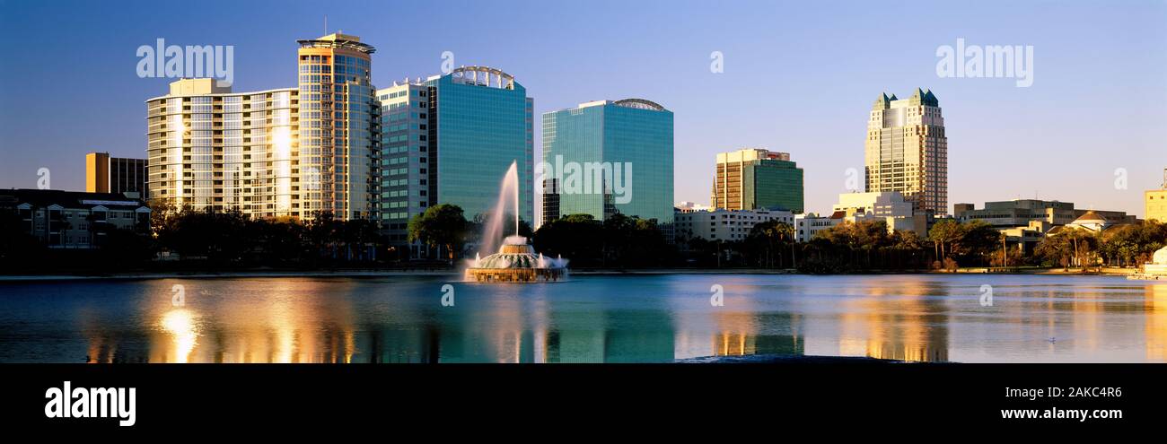 Vista sulla città, Orlando, Florida, Stati Uniti d'America Foto Stock