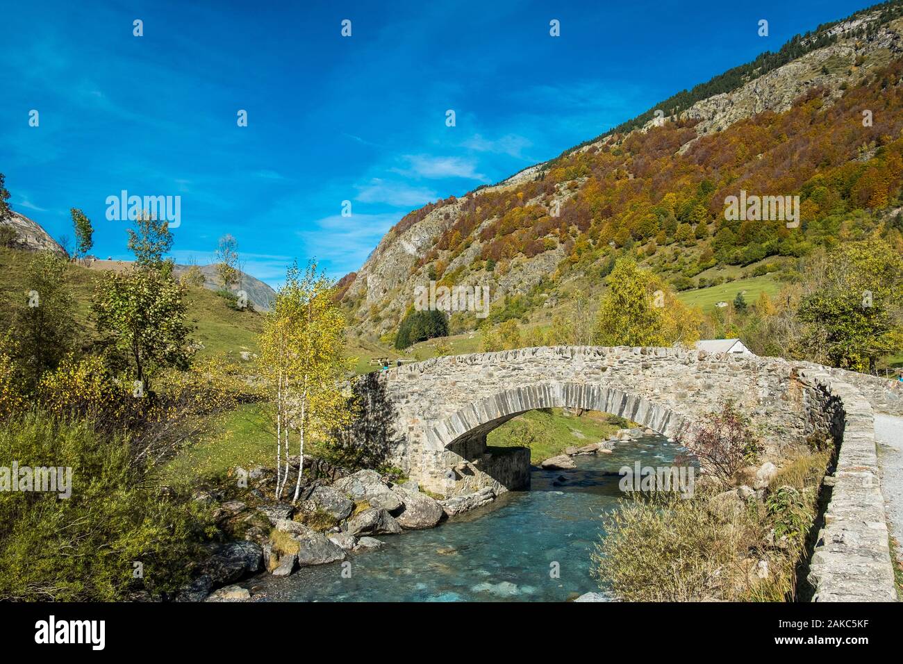 Francia, Hautes Pirenei (65), il Parco Nazionale dei Pirenei, il circo di Gavarnie elencati dall'UNESCO Patrimonio dell'umanità Foto Stock
