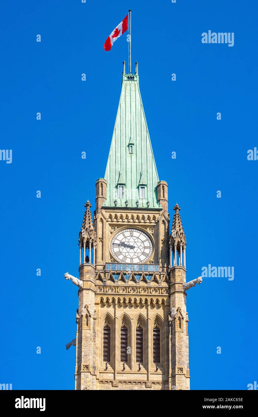 Canada, Provincia di Ontario, Ottawa, Parliament Hill, il Parlamento Foto Stock