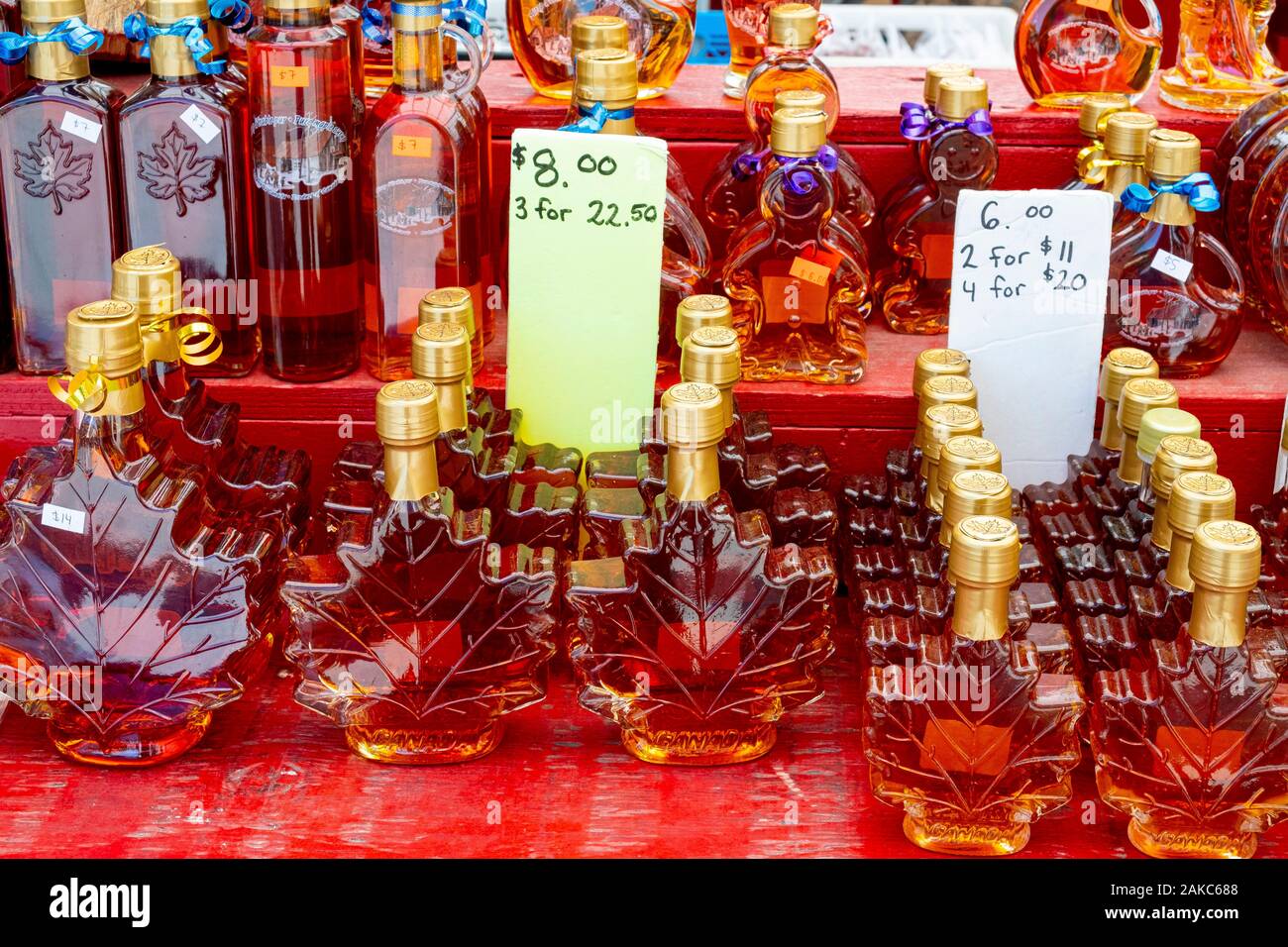 Canada, Provincia di Ontario, Ottawa, Byward Market, sciroppo d'acero Foto Stock