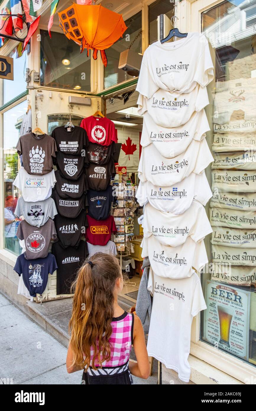 Canada, Québec, Provincia di Quebec City, Vecchia Quebec elencati come patrimonio mondiale dall' UNESCO sito, Parte superiore Foto Stock