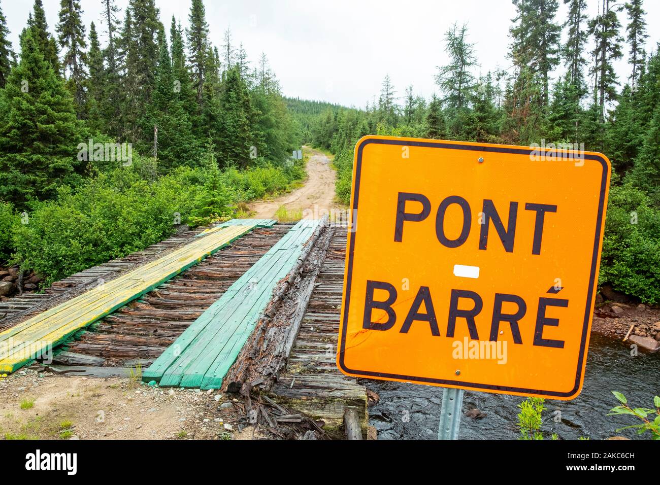 Canada, Provincia di Quebec, Laurentian Wildlife Sanctuary, le porte dell'Inferno Foto Stock