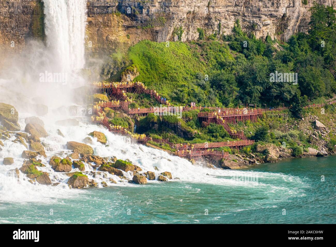 Canada, Provincia di Ontario, Niagara Falls, Bridal Veil Falls Foto Stock
