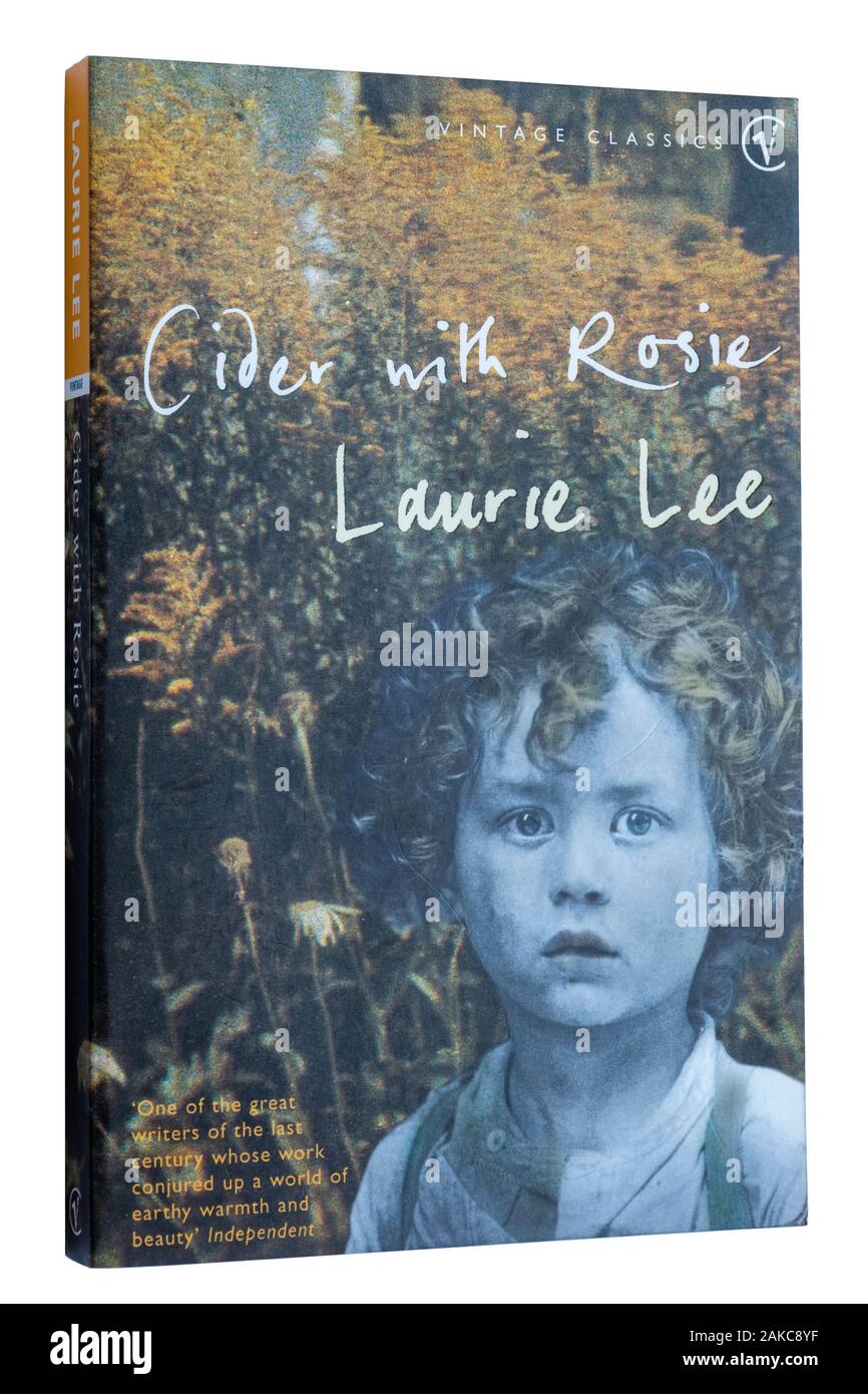 Laurie Lee romanzo intitolato il sidro di mele con Rosie. Libro in brossura Foto Stock