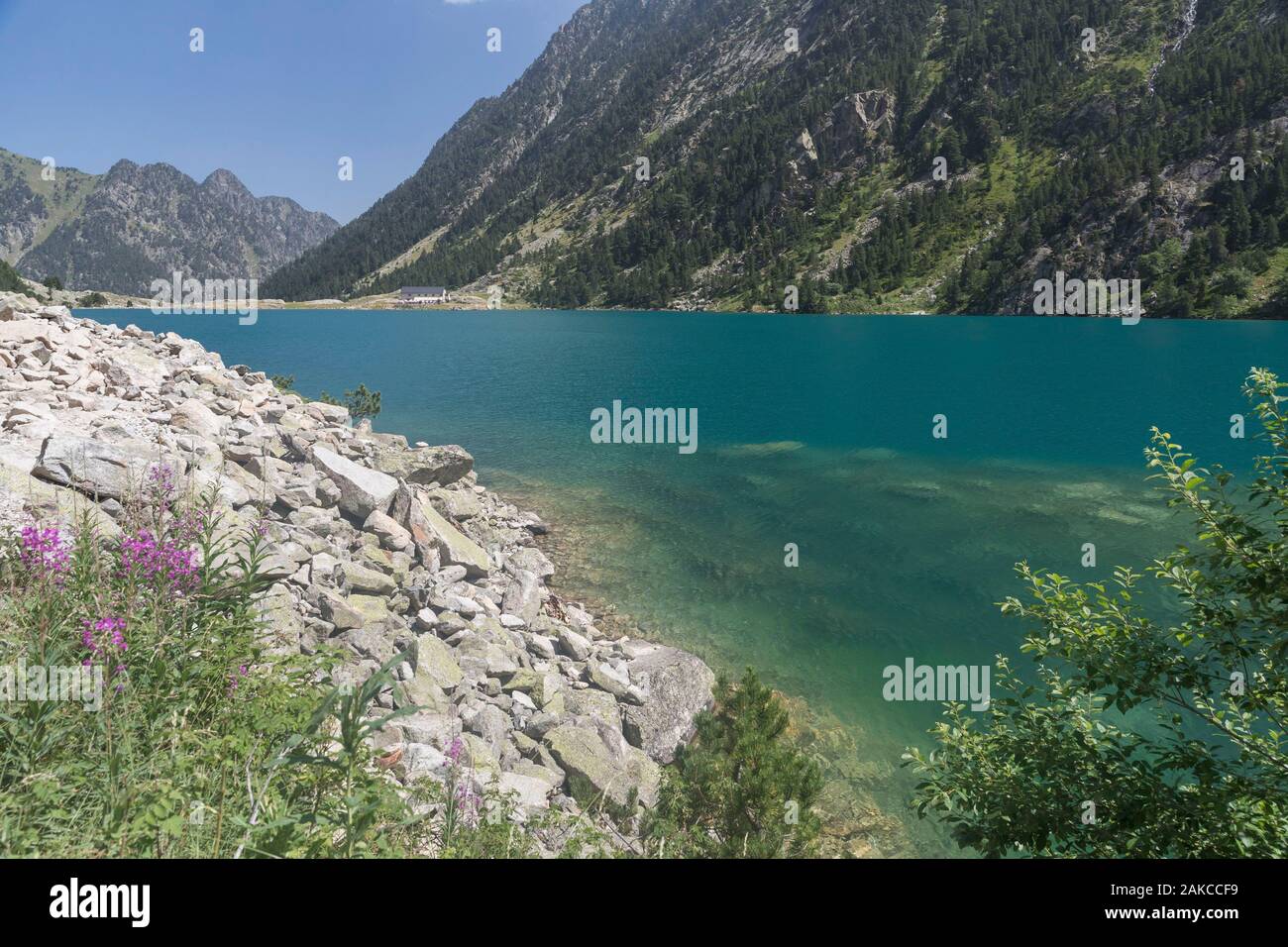 Francia, Hautes Pirenei, Cauterets, lago di Gaube Foto Stock