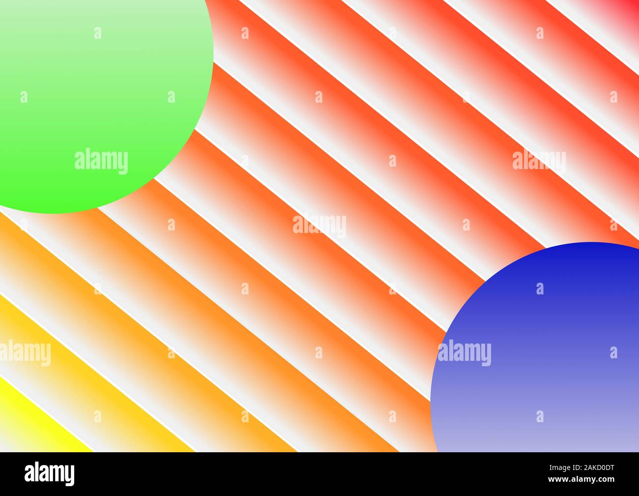 Ripetizione Geometrica Dei Cerchi Astratti Per Lo Sfondo Foto Stock